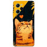 Gramaphone Poco x5 Pro ile Uyumlu Kedi Desenli Telefon Kılıfı + Ekran Koruyucu - 5783
