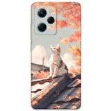 Gramaphone Poco x5 Pro ile Uyumlu Kedi Desenli Telefon Kılıfı + Ekran Koruyucu - 5784