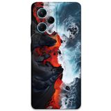 Gramaphone Poco x5 Pro ile Uyumlu Mermer Desenli Telefon Kılıfı + Ekran Koruyucu - 5811