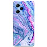 Gramaphone Poco x5 Pro ile Uyumlu Mermer Desenli Telefon Kılıfı + Ekran Koruyucu - 5816