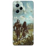 Gramaphone Poco x5 Pro ile Uyumlu Retro Desenli Telefon Kılıfı + Ekran Koruyucu - 5843