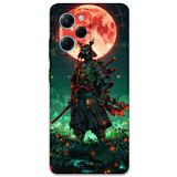 Gramaphone Poco x5 Pro ile Uyumlu Samuray Desenli Telefon Kılıfı + Ekran Koruyucu - 5822