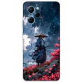 Gramaphone Poco x5 Pro ile Uyumlu Samuray Desenli Telefon Kılıfı + Ekran Koruyucu - 5825