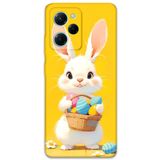 Gramaphone Poco x5 Pro ile Uyumlu Tavşan Desenli Telefon Kılıfı + Ekran Koruyucu - 5806