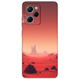 Gramaphone Poco x5 Pro ile Uyumlu Uzay Desenli Telefon Kılıfı + Ekran Koruyucu - 5859