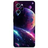 Gramaphone Poco x5 Pro ile Uyumlu Uzay Desenli Telefon Kılıfı + Ekran Koruyucu - 5862