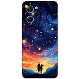 Gramaphone Poco x5 Pro ile Uyumlu Uzay Desenli Telefon Kılıfı + Ekran Koruyucu - 5863
