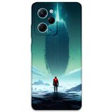 Gramaphone Poco x5 Pro ile Uyumlu Uzay Desenli Telefon Kılıfı + Ekran Koruyucu - 5864