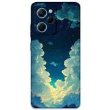 Gramaphone Poco x5 Pro ile Uyumlu Uzay Desenli Telefon Kılıfı + Ekran Koruyucu - 5868