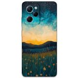 Gramaphone Poco x5 Pro ile Uyumlu Uzay Desenli Telefon Kılıfı + Ekran Koruyucu - 5871