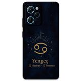 Gramaphone Poco x5 Pro ile Uyumlu Yengeç Burcu Desenli Telefon Kılıfı + Ekran Koruyucu - 5771