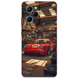 Gramaphone Poco X5 Pro Uyumlu Araba Desenli Telefon Kılıfı + Ekran Koruyucu - 5759
