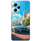 Gramaphone Poco X5 Pro Uyumlu Araba Desenli Telefon Kılıfı + Ekran Koruyucu - 5760