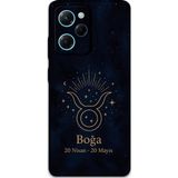 Gramaphone Poco X5 Pro Uyumlu Boğa Burcu Desenli Telefon Kılıfı + Ekran Koruyucu - 5769