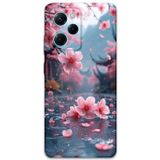 Gramaphone Poco X5 Pro Uyumlu Çiçek Desenli Telefon Kılıfı + Ekran Koruyucu - 5794