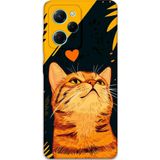 Gramaphone Poco X5 Pro Uyumlu Kedi Desenli Telefon Kılıfı + Ekran Koruyucu - 5783