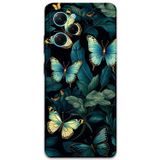 Gramaphone Poco X5 Pro Uyumlu Kelebek Desenli Telefon Kılıfı + Ekran Koruyucu - 5791