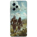 Gramaphone Poco X5 Pro Uyumlu Retro Desenli Telefon Kılıfı + Ekran Koruyucu - 5843