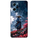 Gramaphone Poco X5 Pro Uyumlu Samuray Desenli Telefon Kılıfı + Ekran Koruyucu - 5825