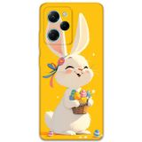 Gramaphone Poco X5 Pro Uyumlu Tavşan Desenli Telefon Kılıfı + Ekran Koruyucu - 5807