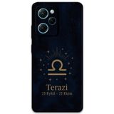 Gramaphone Poco X5 Pro Uyumlu Terazi Burcu Desenli Telefon Kılıfı + Ekran Koruyucu - 5774