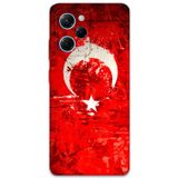 Gramaphone Poco X5 Pro Uyumlu Türk Bayrağı Desenli Telefon Kılıfı + Ekran Koruyucu - 5847