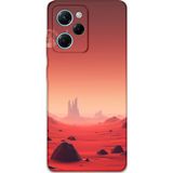 Gramaphone Poco X5 Pro Uyumlu Uzay Desenli Telefon Kılıfı + Ekran Koruyucu - 5859