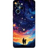 Gramaphone Poco X5 Pro Uyumlu Uzay Desenli Telefon Kılıfı + Ekran Koruyucu - 5863