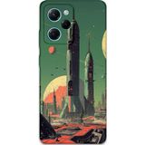 Gramaphone Poco X5 Pro Uyumlu Uzay Desenli Telefon Kılıfı + Ekran Koruyucu - 5870