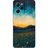 Gramaphone Poco X5 Pro Uyumlu Uzay Desenli Telefon Kılıfı + Ekran Koruyucu - 5871