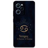 Gramaphone Poco X5 Pro Uyumlu Yengeç Burcu Desenli Telefon Kılıfı + Ekran Koruyucu - 5771