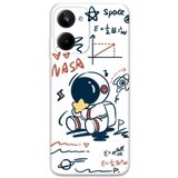 Gramaphone Realme 10 4G ile Uyumlu Astronot Desenli Telefon Kılıfı + Ekran Koruyucu - 5858