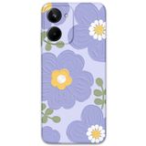 Gramaphone Realme 10 4G ile Uyumlu Çiçek Desenli Telefon Kılıfı + Ekran Koruyucu - 5799