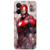 Gramaphone Realme 10 4G ile Uyumlu İronman Desenli Telefon Kılıfı + Ekran Koruyucu - 5828