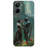 Gramaphone Realme 10 4G ile Uyumlu Retro Desenli Telefon Kılıfı + Ekran Koruyucu - 5839