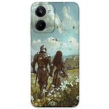 Gramaphone Realme 10 4G ile Uyumlu Retro Desenli Telefon Kılıfı + Ekran Koruyucu - 5843
