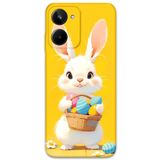 Gramaphone Realme 10 4G ile Uyumlu Tavşan Desenli Telefon Kılıfı + Ekran Koruyucu - 5806