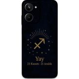 Gramaphone Realme 10 4G Uyumlu Yay Burcu Desenli Telefon Kılıfı + Ekran Koruyucu - 5776
