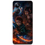 Gramaphone Realme 10 Pro Plus ile Uyumlu Anime Desenli Telefon Kılıfı + Ekran Koruyucu - 5745