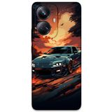 Gramaphone Realme 10 Pro Plus ile Uyumlu Araba Desenli Telefon Kılıfı + Ekran Koruyucu - 5766