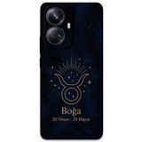 Gramaphone Realme 10 Pro Plus ile Uyumlu Boğa Burcu Desenli Telefon Kılıfı + Ekran Koruyucu - 5769