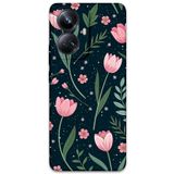 Gramaphone Realme 10 Pro Plus ile Uyumlu Çiçek Desenli Telefon Kılıfı + Ekran Koruyucu - 5788