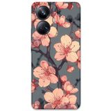 Gramaphone Realme 10 Pro Plus ile Uyumlu Çiçek Desenli Telefon Kılıfı + Ekran Koruyucu - 5801