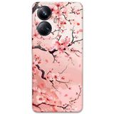 Gramaphone Realme 10 Pro Plus ile Uyumlu Çiçek Desenli Telefon Kılıfı + Ekran Koruyucu - 5805