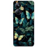 Gramaphone Realme 10 Pro Plus ile Uyumlu Kelebek Desenli Telefon Kılıfı + Ekran Koruyucu - 5791