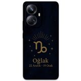 Gramaphone Realme 10 Pro Plus ile Uyumlu Oğlak Burcu Desenli Telefon Kılıfı + Ekran Koruyucu - 5777