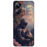 Gramaphone Realme 10 Pro Plus ile Uyumlu Retro Desenli Telefon Kılıfı + Ekran Koruyucu - 5845
