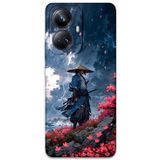 Gramaphone Realme 10 Pro Plus ile Uyumlu Samuray Desenli Telefon Kılıfı + Ekran Koruyucu - 5825