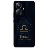 Gramaphone Realme 10 Pro Plus ile Uyumlu Terazi Burcu Desenli Telefon Kılıfı + Ekran Koruyucu - 5774
