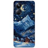 Gramaphone Realme 10 Pro Plus ile Uyumlu Uzay Desenli Telefon Kılıfı + Ekran Koruyucu - 5857
